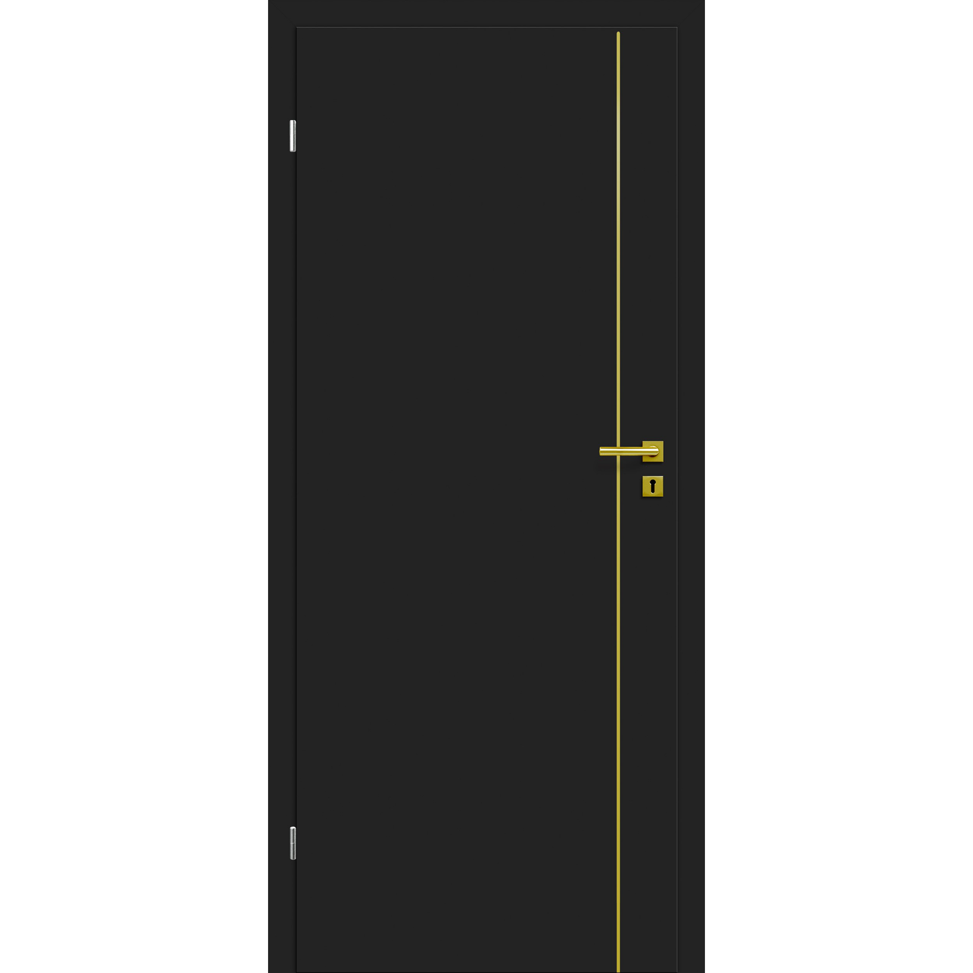 Innentür 'Dark M2' Uni Black 86 x 198,5 cm Linksanschlag
