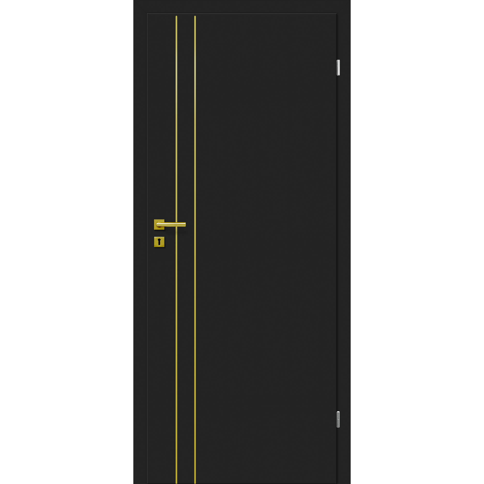 Innentür 'Dark M3' Uni Black 61 x 198,5 cm Rechtsanschlag