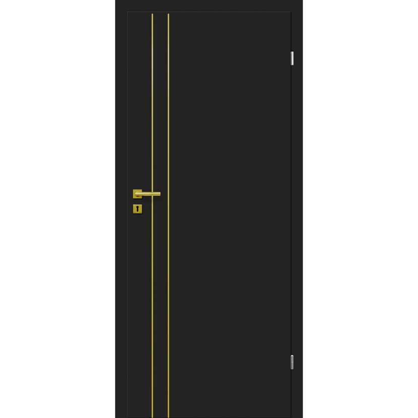 Innentür 'Dark M3' Uni Black 86 x 198,5 cm Rechtsanschlag