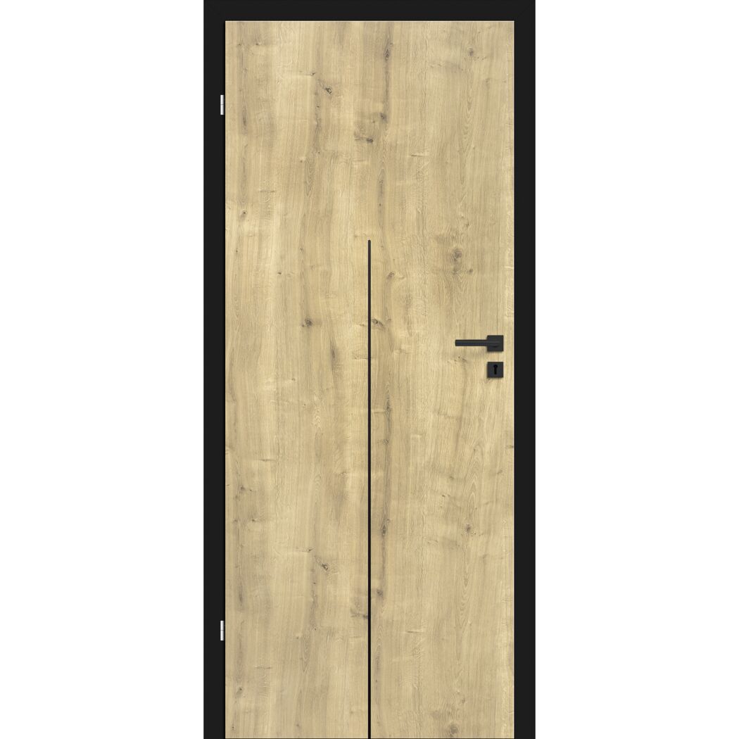 Innentür 'Verti M1' Hamilton Eiche 61 x 198,5 cm Linksanschlag
