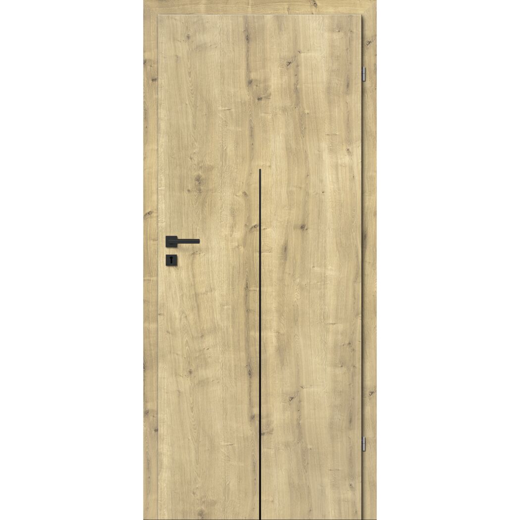 Innentür 'Verti M1' Hamilton Eiche 73,5 x 198,5 cm Rechtsanschlag