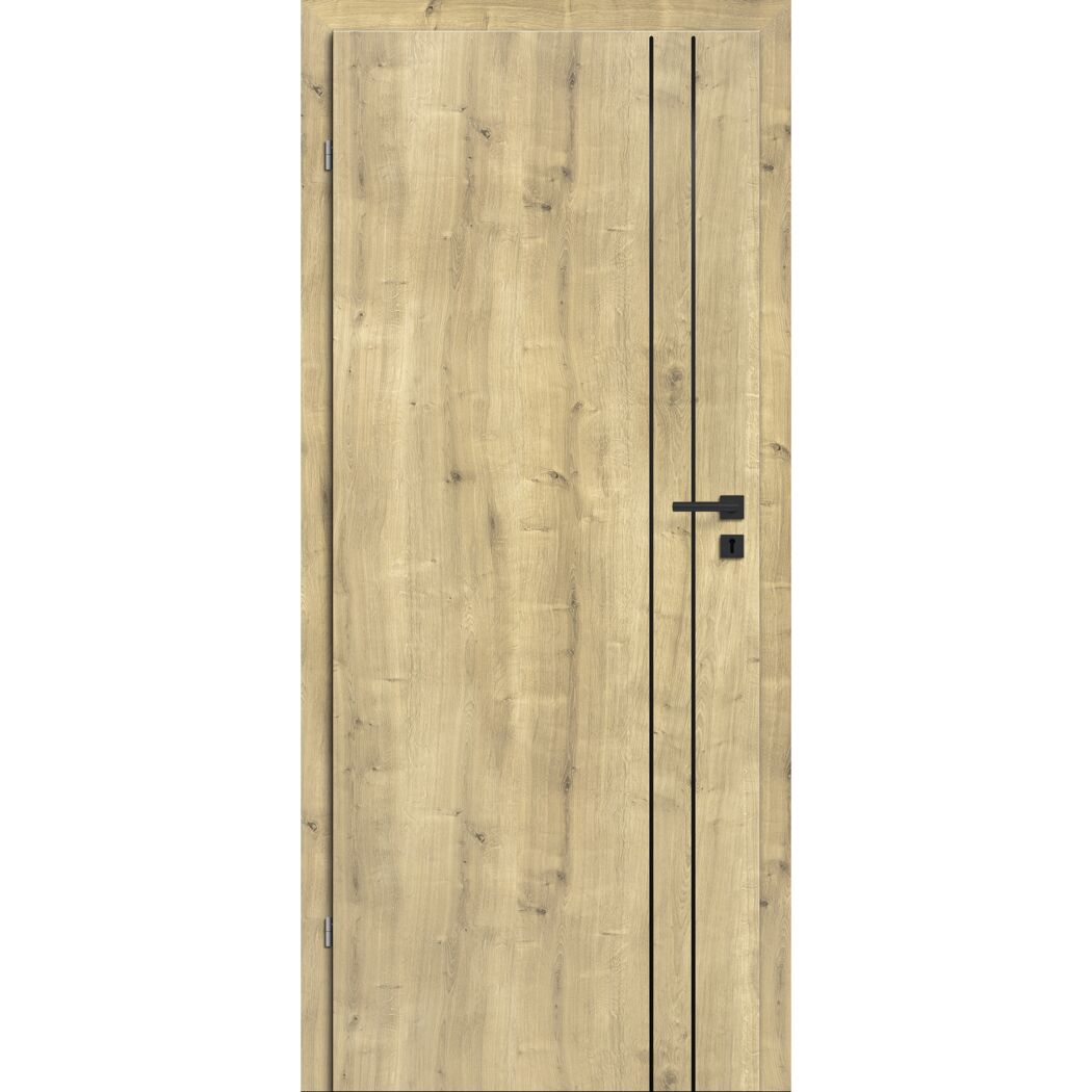 Innentür 'Verti M3' Hamilton Eiche 86 x 198,5 cm Linksanschlag