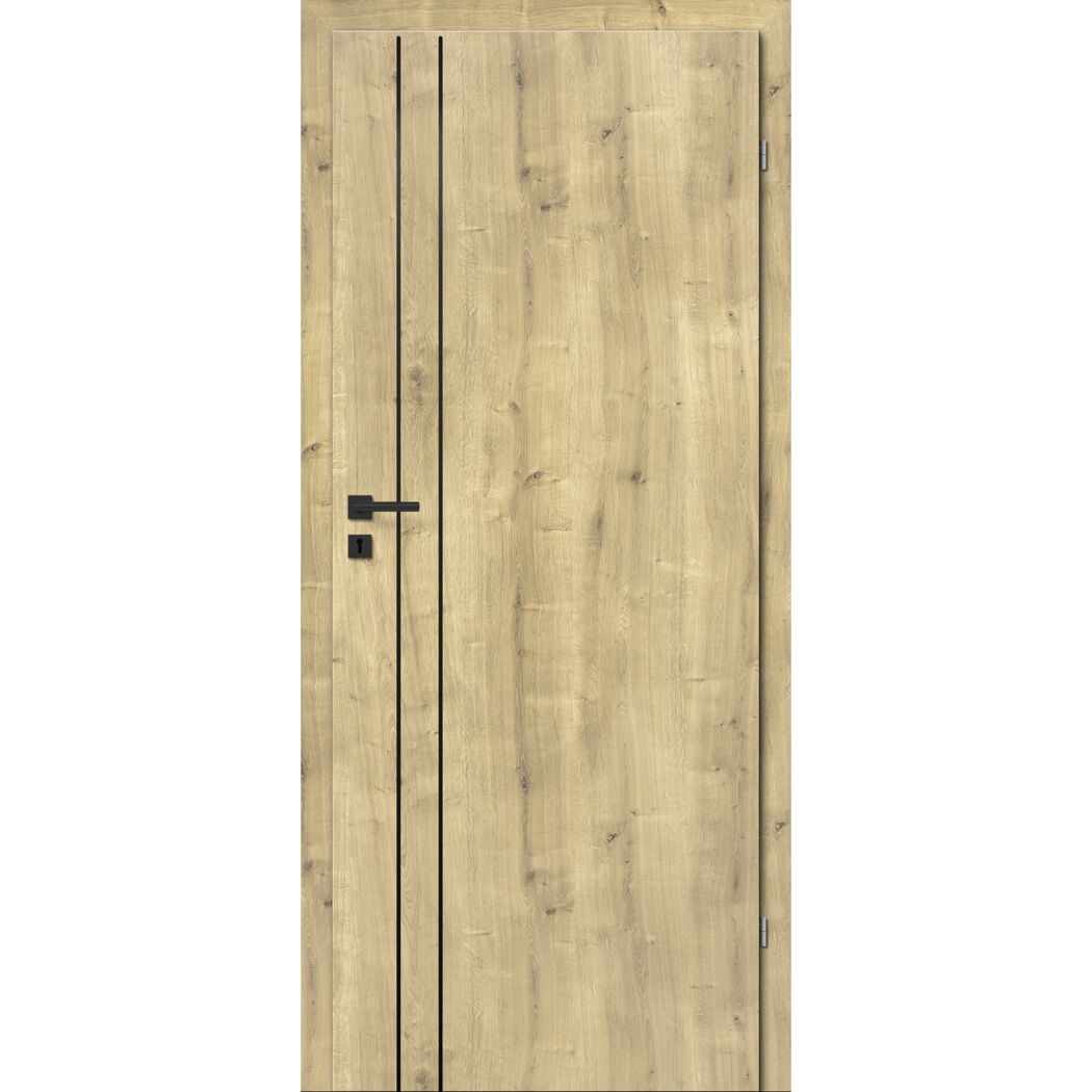 Innentür 'Verti M3' Hamilton Eiche 98,5 x 198,5 cm Rechtsanschlag