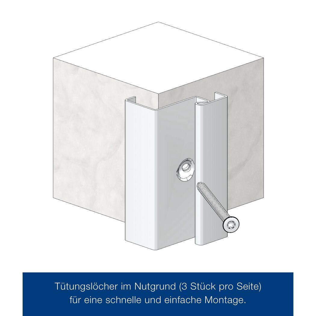 ZK-Innentür-Element Anschlag links weiß 87,5 x 187,5 cm