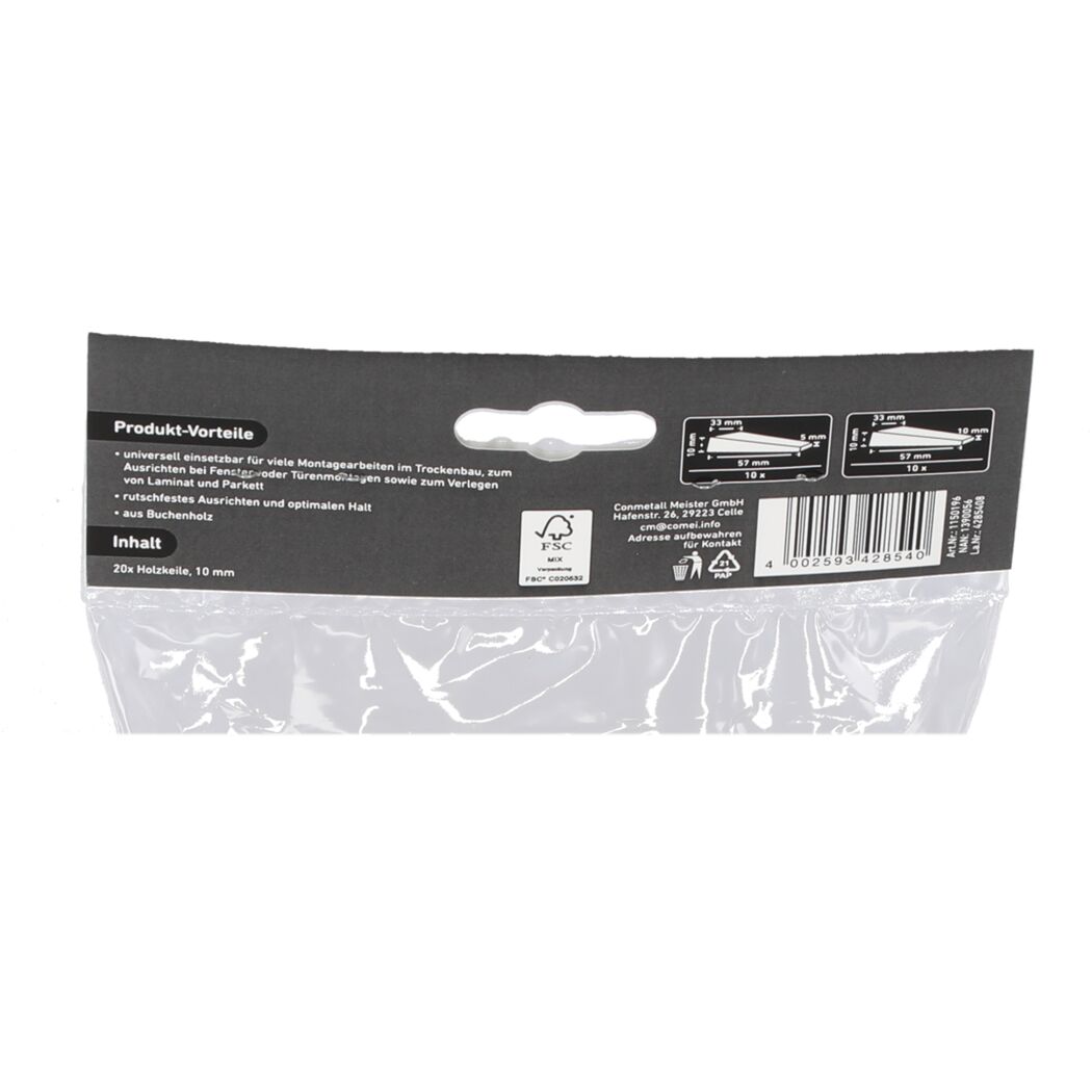 Holzkeile-Set 20-tlg.