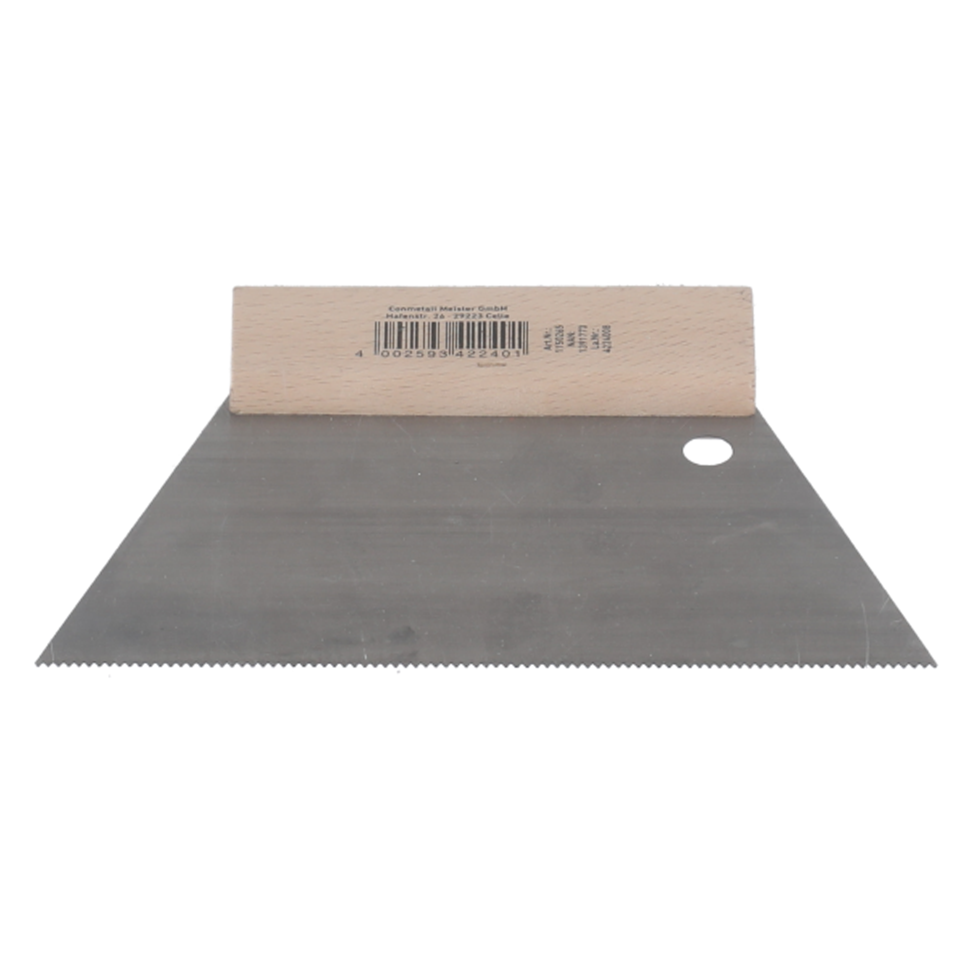 Aufstreichspachtel fein gezahnt 18 cm