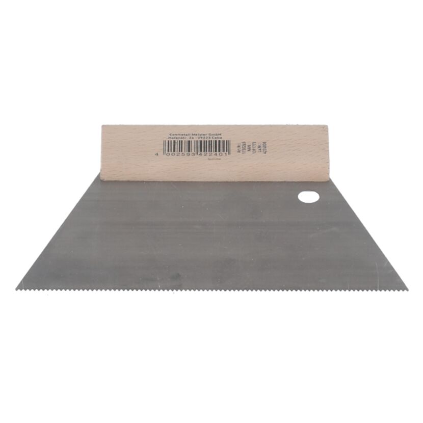Aufstreichspachtel fein gezahnt 18 cm