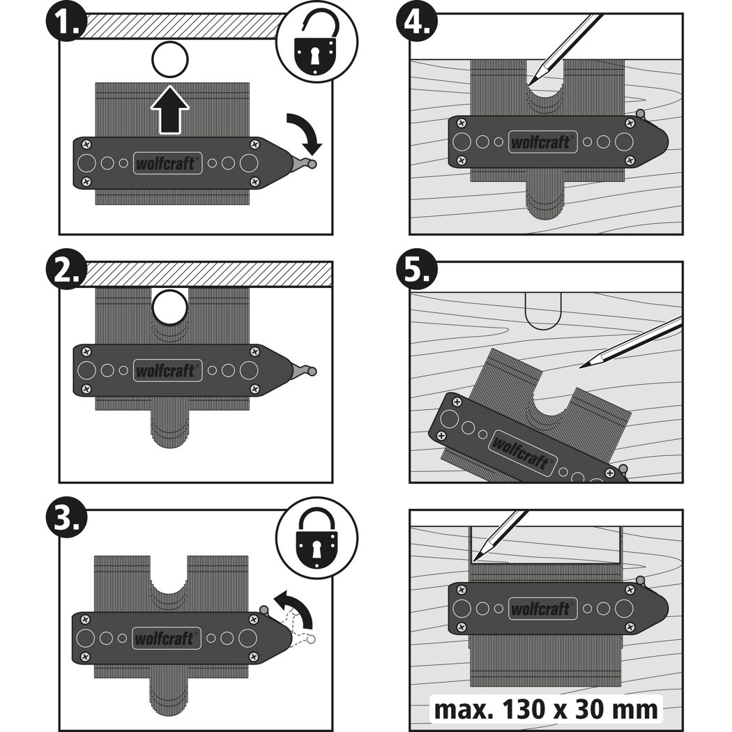 Konturenlehre 16,5 cm