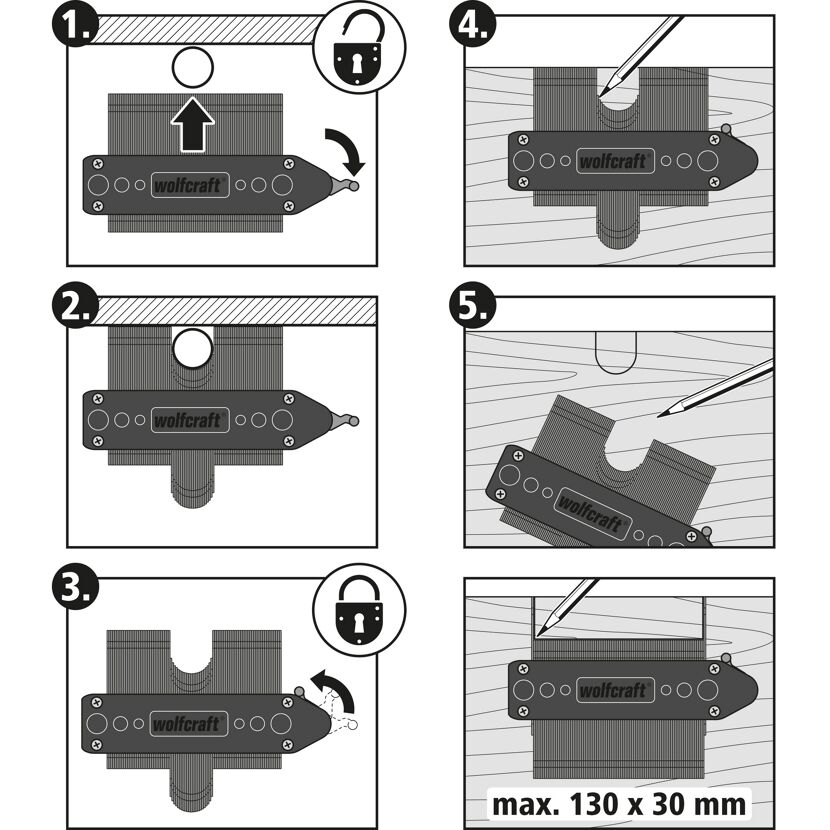 Konturenlehre 16,5 cm