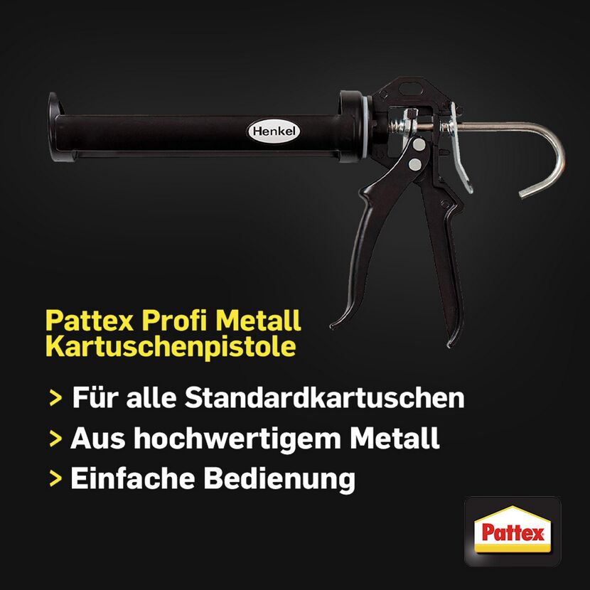 Kartuschenpistole 'Profi Metall' schwarz
