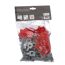 Fliesen-Nivellier-Set, 100-teilig, rot und grau