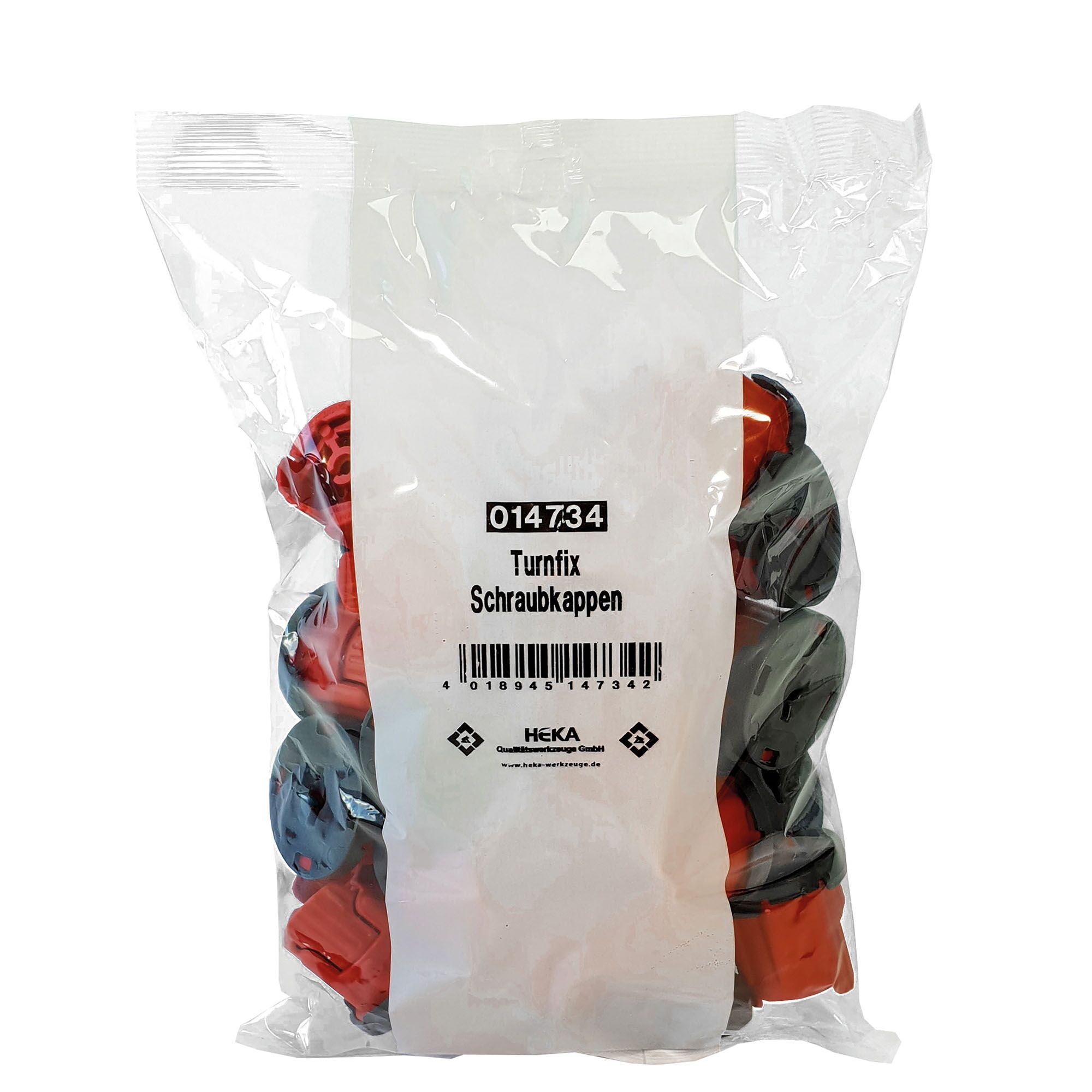 Turnfix Schraubenkappen in einer Plastiktüte