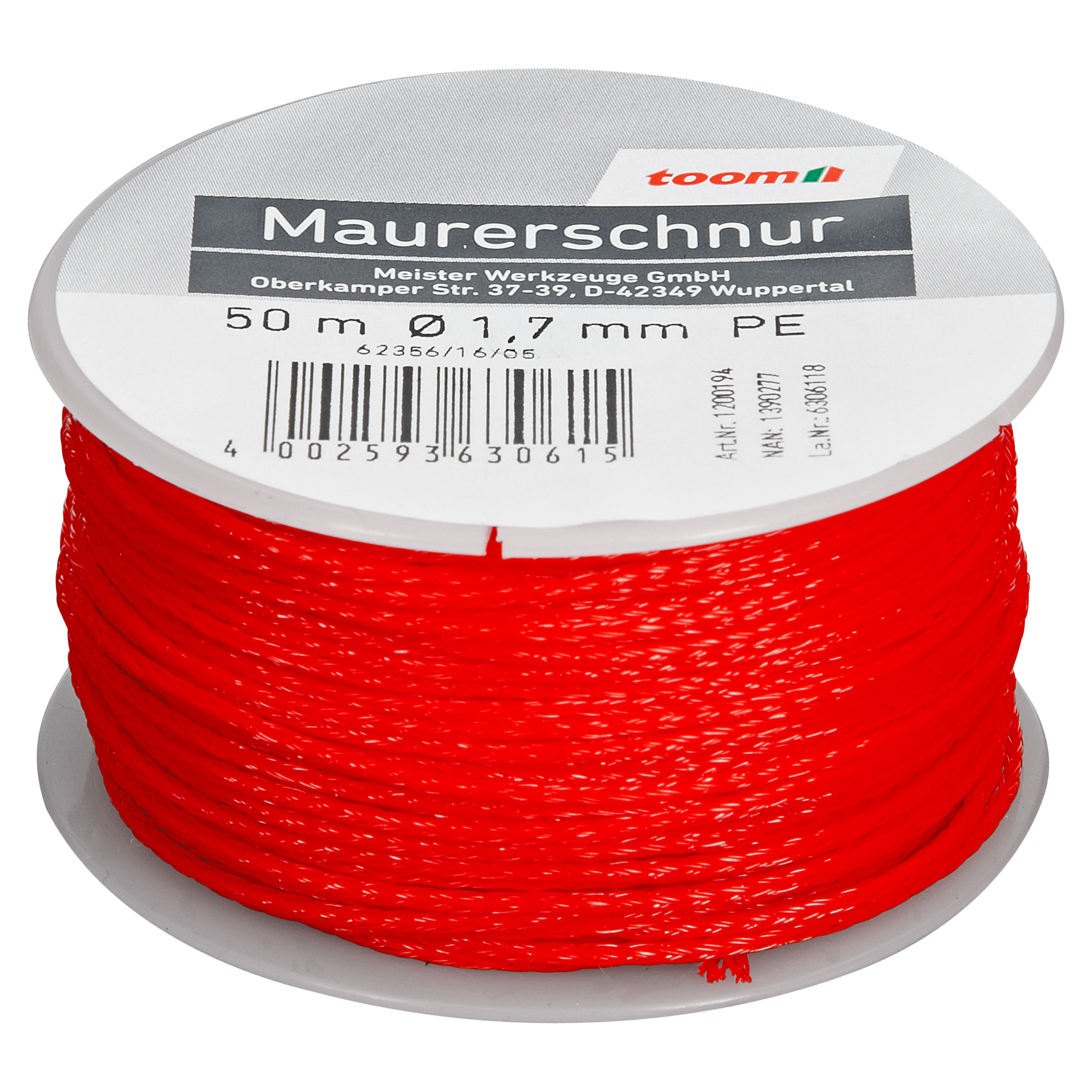 Maurerschnur rot Ø 1,7 mm x 50 m + product picture