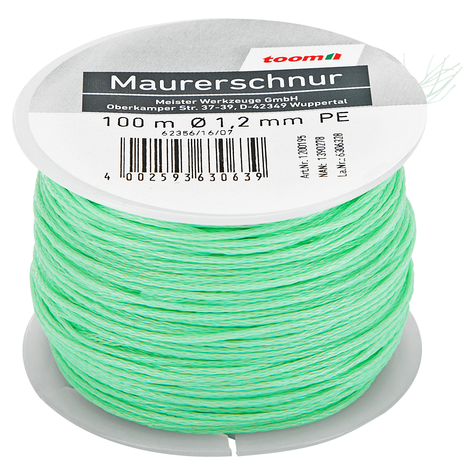 Maurerschnur grün Ø 1,2 mm x 100 m + product picture