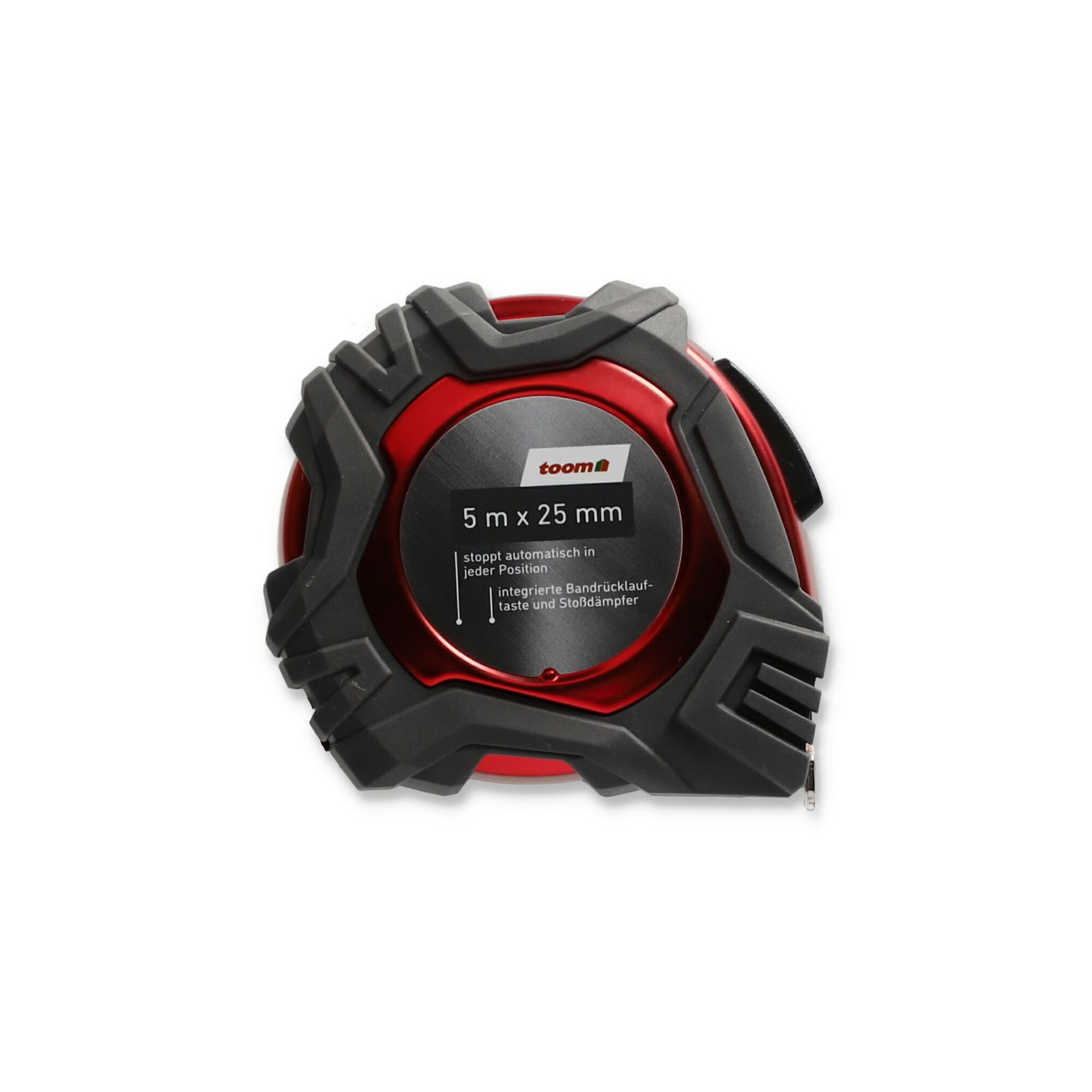 Toom Bandmaß 5 m x 25 mm rot und schwarz