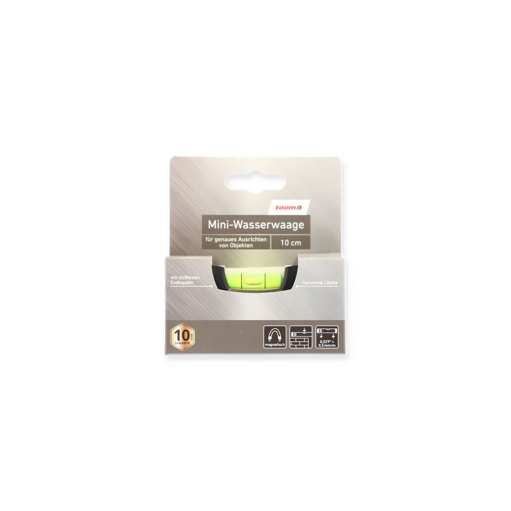 Wasserwaage magnetisch 10 cm