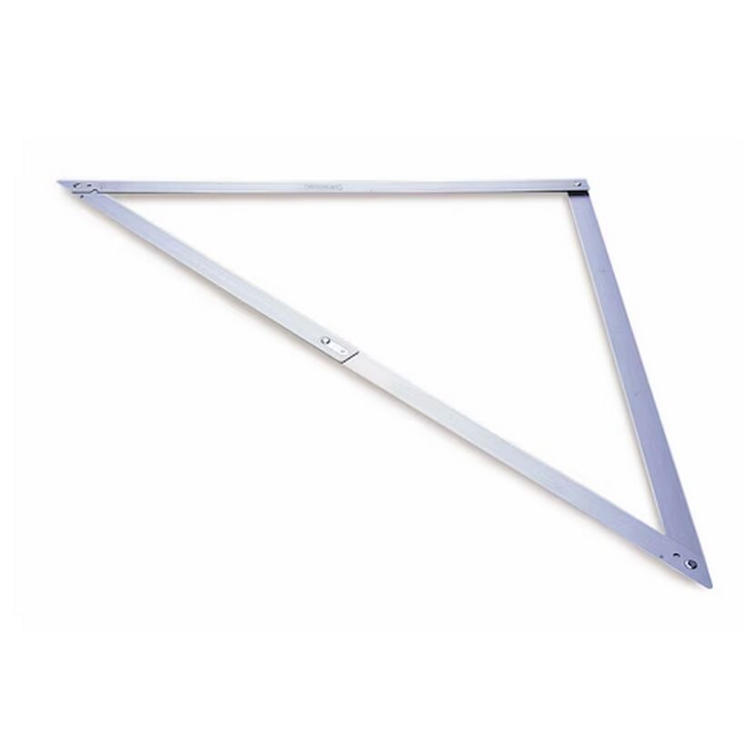 Bauwinkel klappbar Aluminium 172 x 122 cm