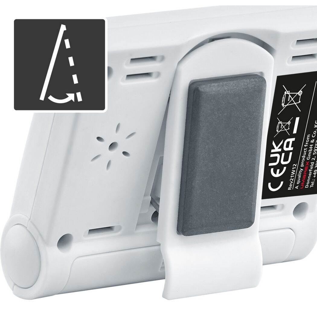 Digitales Hygrometer 'ClimaHome-Check' weiß inklusive Batterie