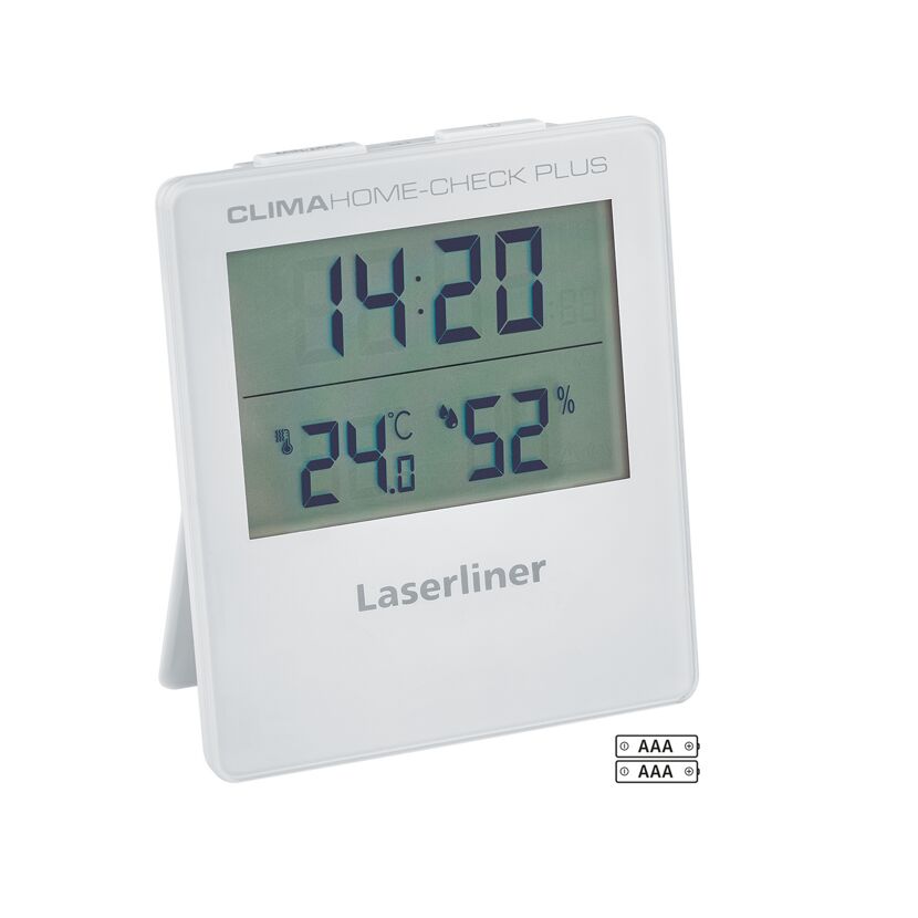 Digitales Hygrometer 'ClimaHome-Check Plus' weiß mit Lüftungsempfehlung