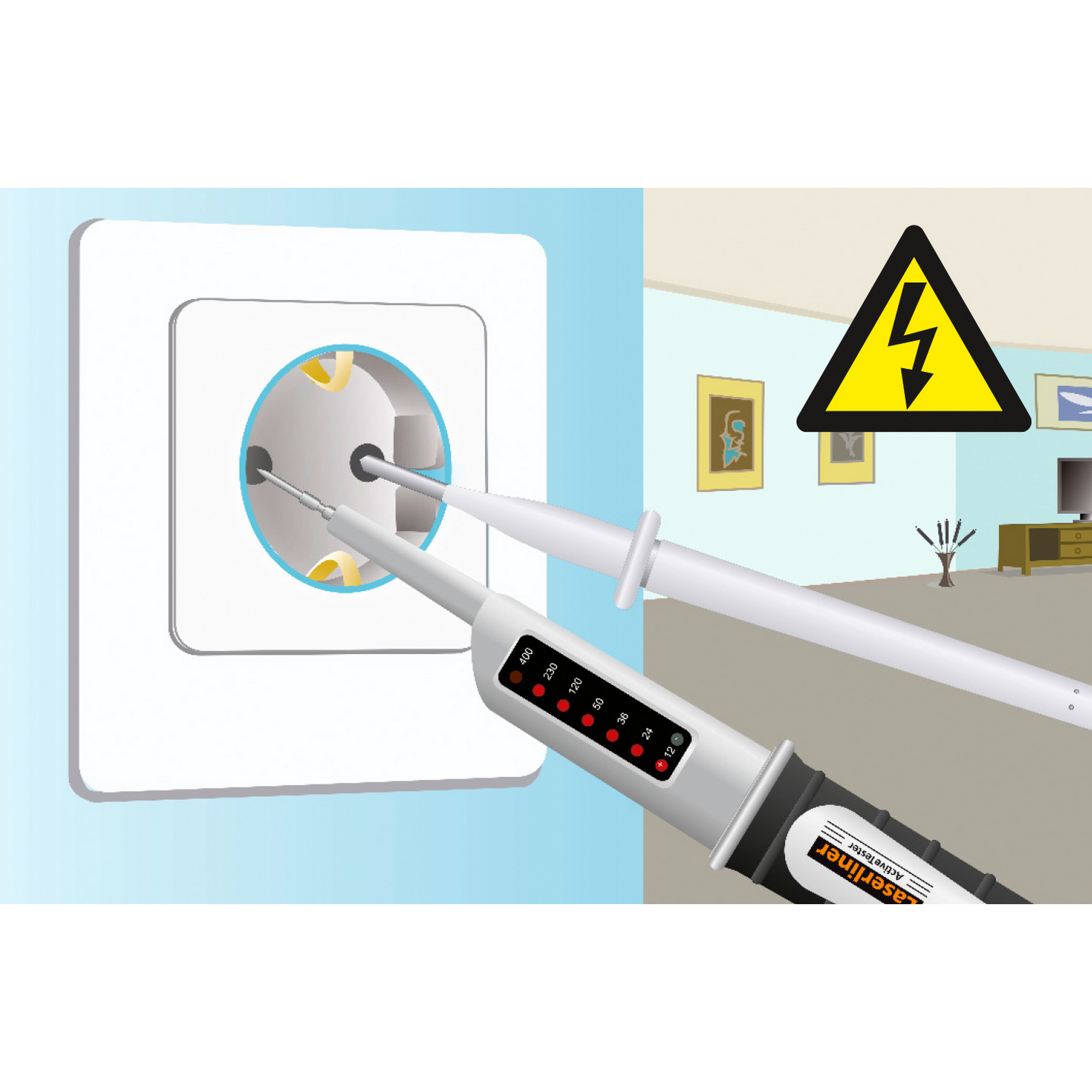 Spannungsprüfer 'ActiveTester' 2-polig