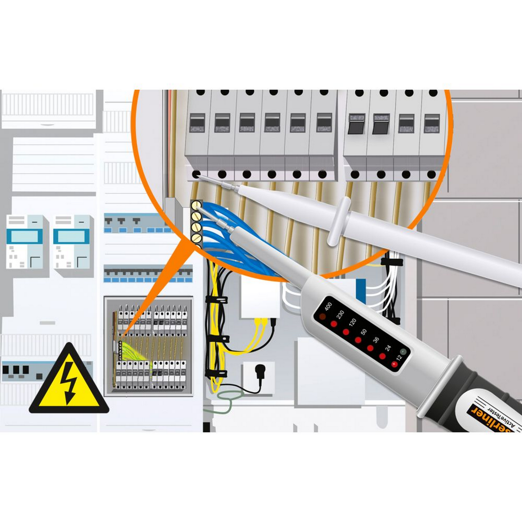 Spannungstester 'ActiveTester' 2-polig + product picture