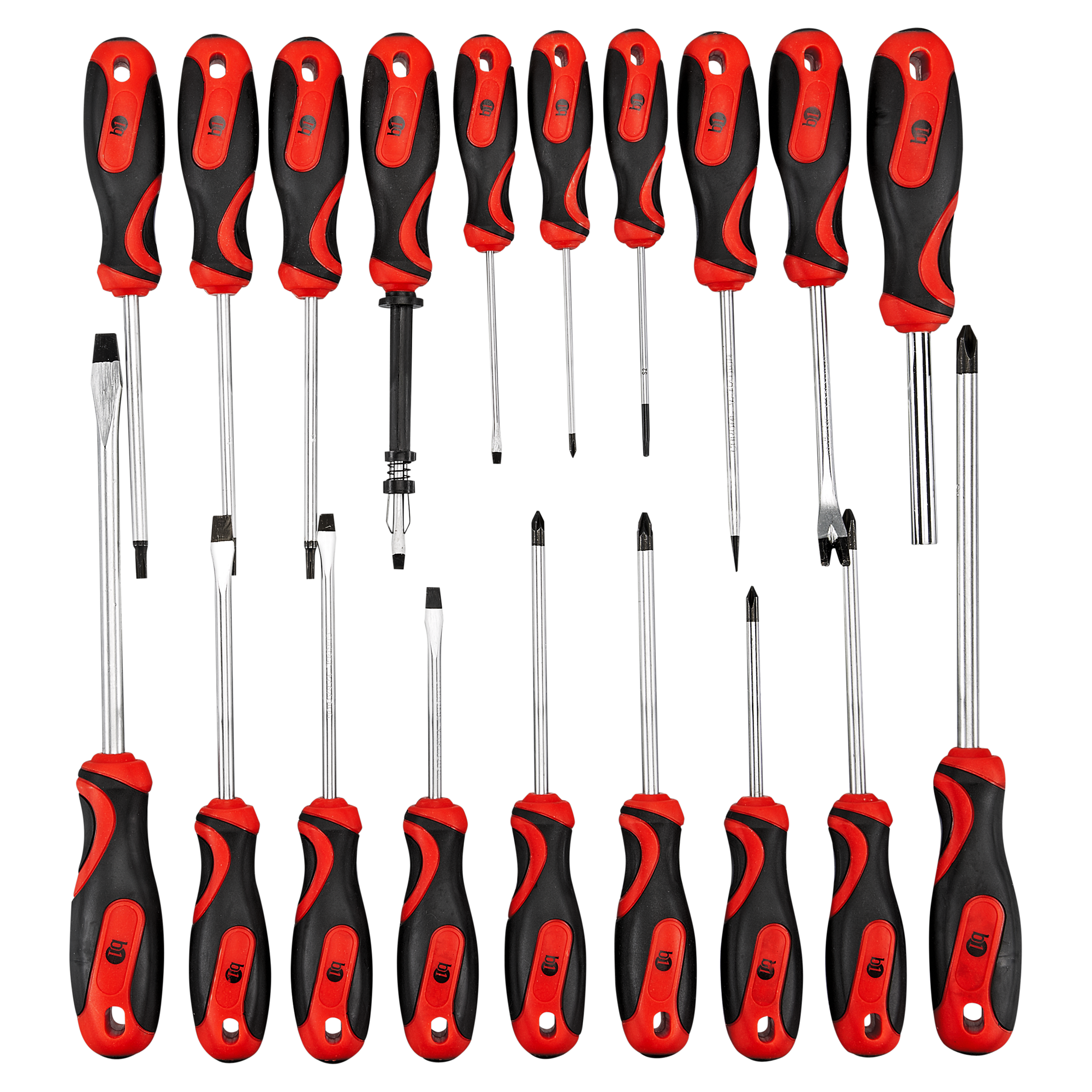 Haushalt Werkzeug Set, von Trimate, 15-teilig, Set beinhaltet - Hammer,  Schraubenschlüssel, Zange (Werkzeug für Zuhause, Büro oder Auto) (Rot)