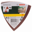 Deltaschleifblatt-Set 93 mm K80 25-teilig