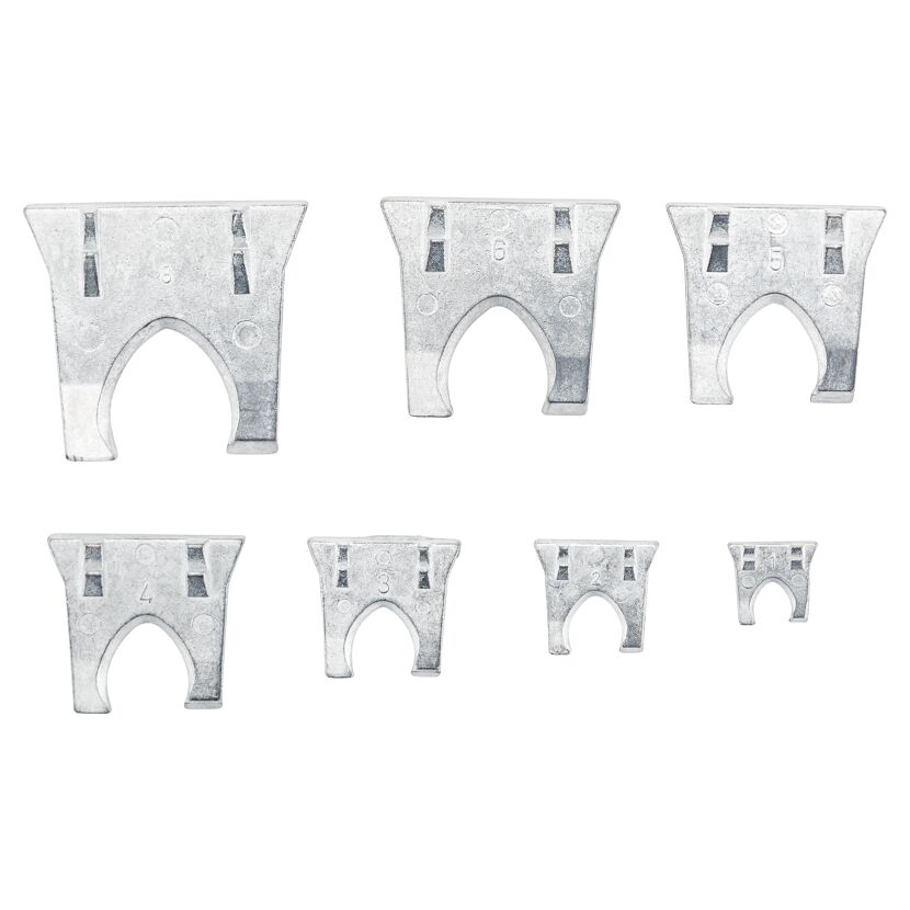 Metallkeile-Set für Hammerköpfe 10-tlg.