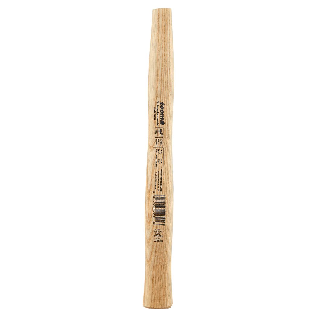 Schlosserhammerstiel 26 cm Esche FSC für bis 100 g
