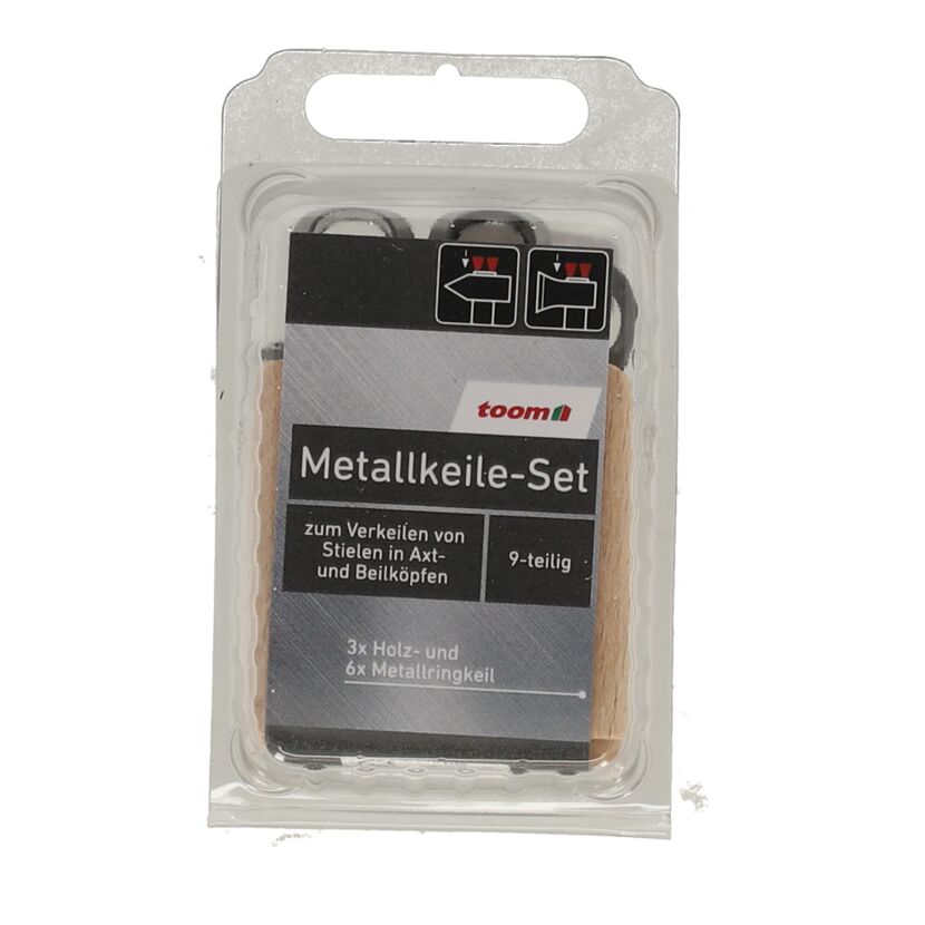 Metallringkeile- & Holzkeile-Set 9-teilig