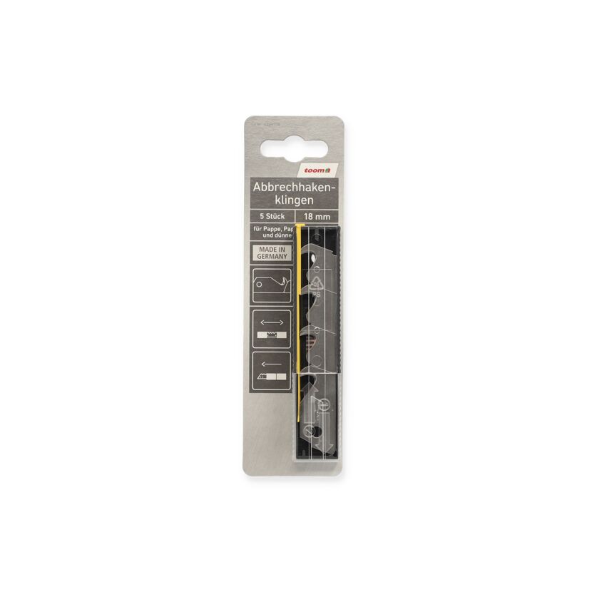 Abbrechhakenklingen 18 mm 5 Stück