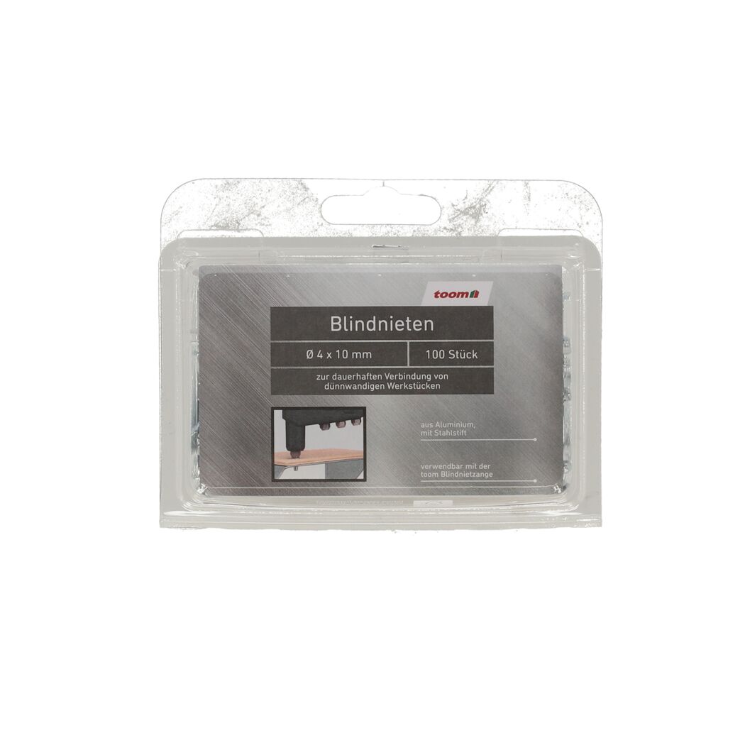 Blindnieten Aluminium Ø 4 x 10 mm 100 Stück
