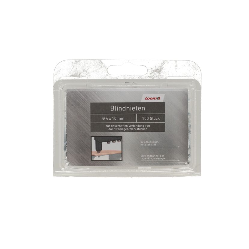 Blindnieten Aluminium Ø 4 x 10 mm 100 Stück