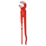 Eckrohrzange rot 2" S-Maul