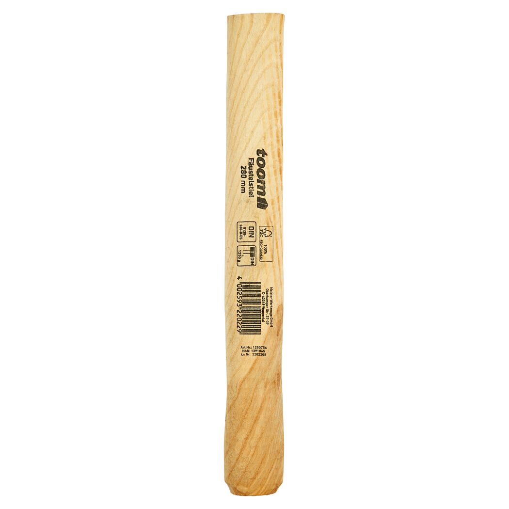 Fäustelstiel 28 cm Esche für Hämmerköpfe bis 1,25 kg