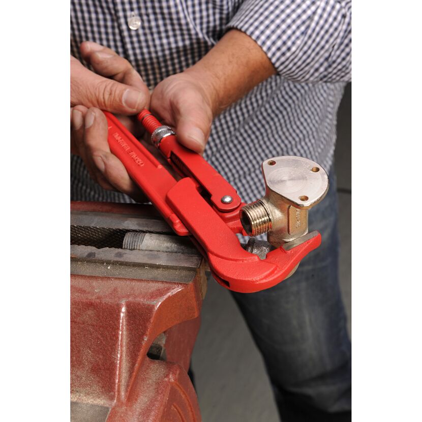 Armaturenzange rot Chrom-Vanadium-Stahl 315 mm 1" 35 mm