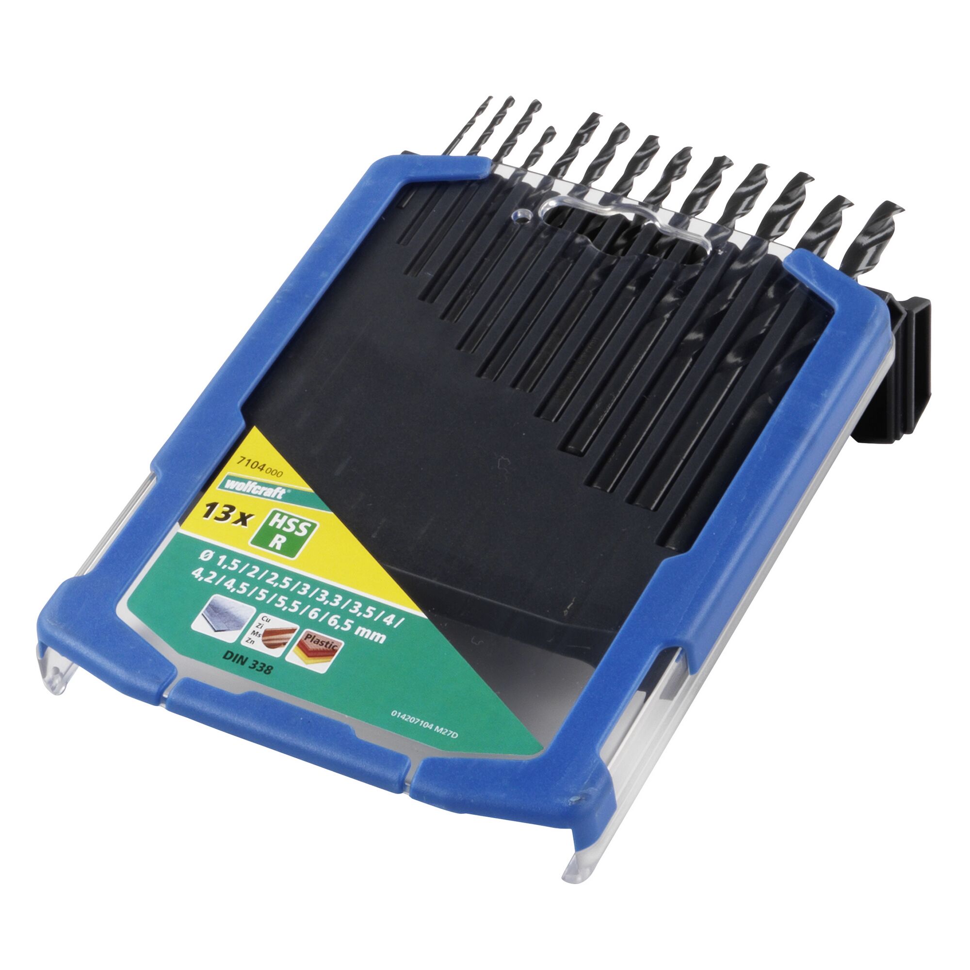 13 HSS-R Spiralbohrer in Kunststoffbox