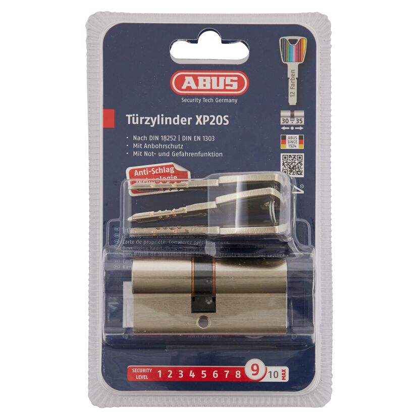 ABUS Türzylinder XP20S mit Schlüsseln