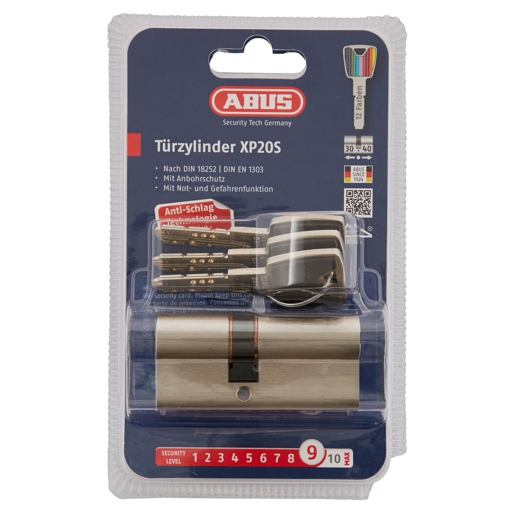 ABUS Türzylinder XP20S mit Schlüsseln