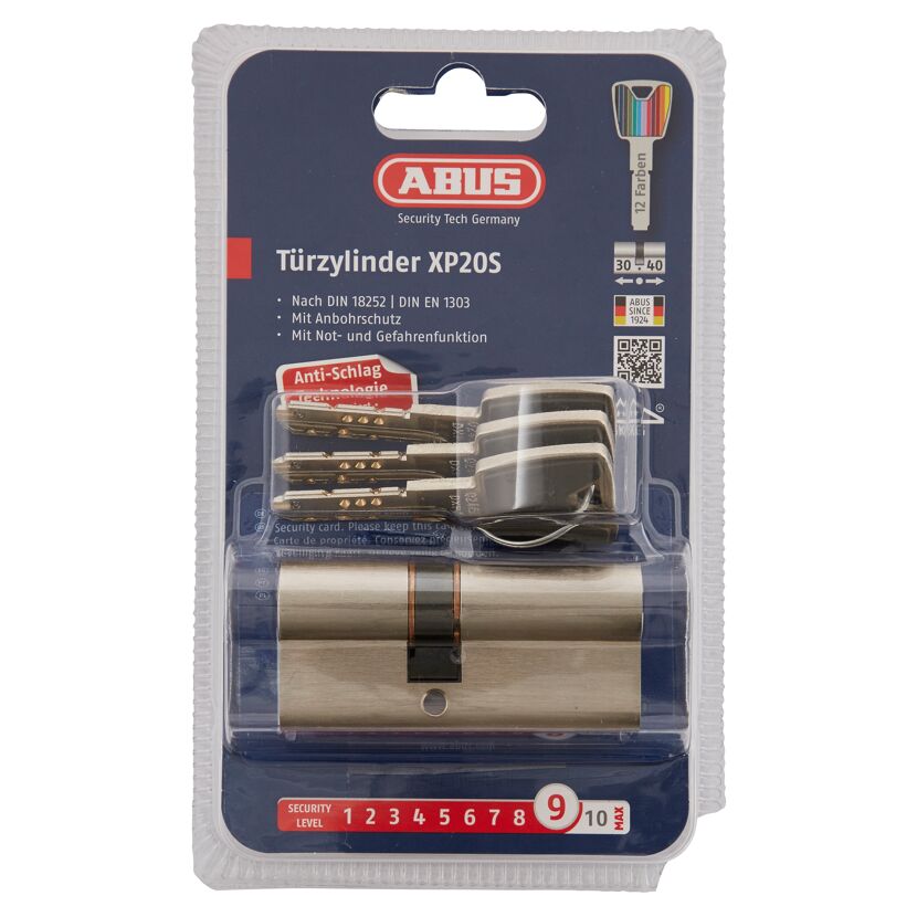 ABUS Türzylinder XP20S mit Schlüsseln