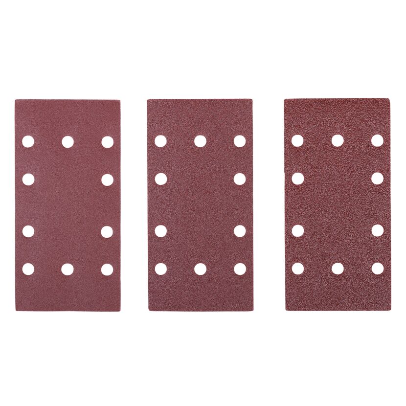 Schleifpapier-Set 'TSA10' für Schwingschleifer, 10-teilig