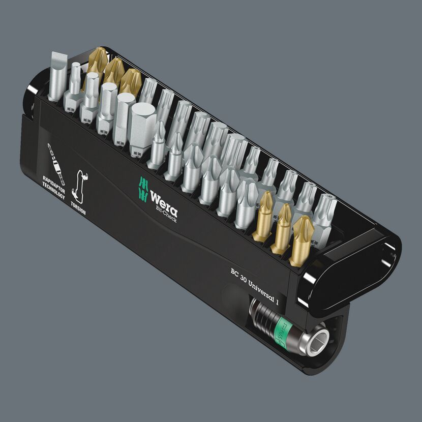 Wera Bit-Check 30 Universal 1 mit verschiedenen Bits