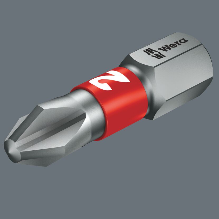 Wera Bit mit rotem Ring und Zahl 2