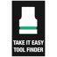 Werkzeugfinder-Schild