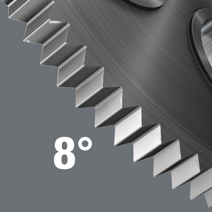Zahnrad mit 8 Grad Winkel