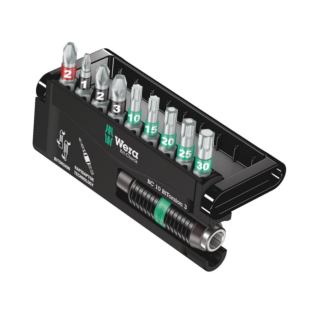 Wera Bit-Check 10 BiTorsion 3 mit Bits