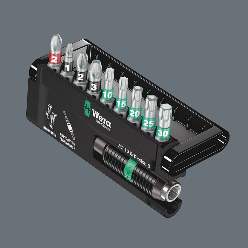 Wera Bit-Check 10 BiTorsion 3 mit Bits