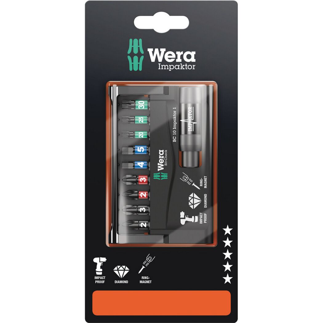 Wera Bit-Check Impaktor 1 mit Bits