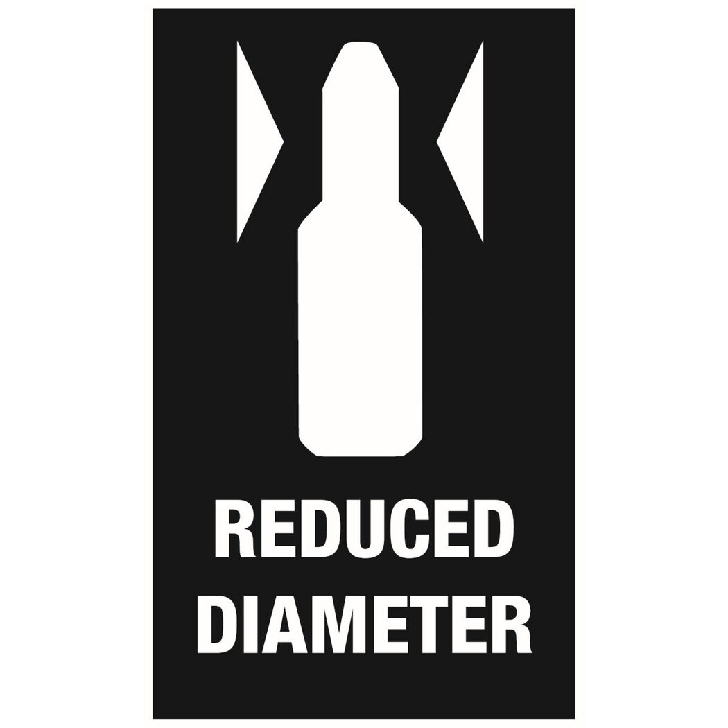 Reduzierter Durchmesser