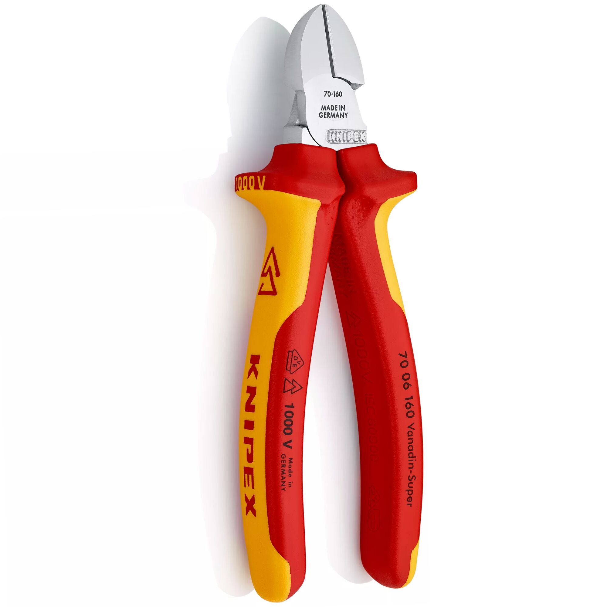 Knipex Seitenschneider 70 06 160, rot-gelb